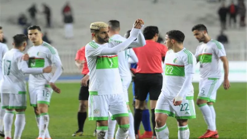 حفل أهداف للمنتخب الجزائري في مرمى تنزانيا بالشوط الأول