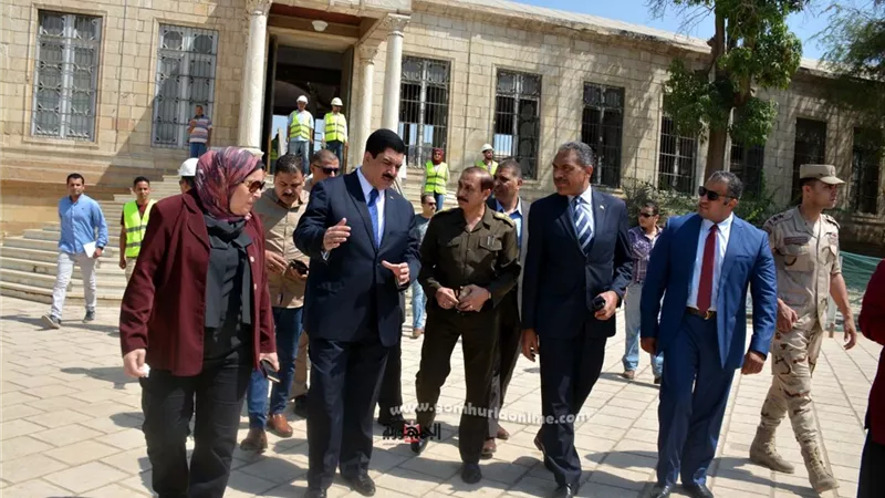 مرزوق يتفقد أعمال ترميم قصر محمد علي بشبرا الخيمة