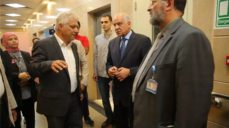 محافظ الجيزة يزور مستشفى بهية