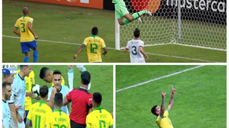 البرازيل تهزم الأرجنتين بثنائية نظيفة وتصعد لنهائى كوبا أمريكا ... فيديو
