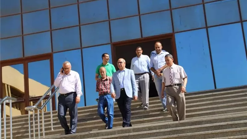 القمري يتابع الإستعدادات النهائية لإفتتاح منشآت جديدة بجامعة كفر الشيخ