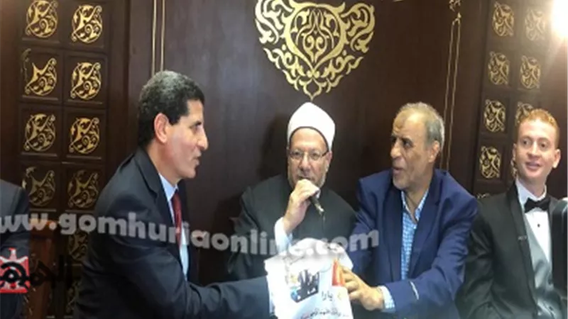 بالصور.. مفتي الجمهورية يحضر حفل زفاف كريمة أمين عام محكمة الصف