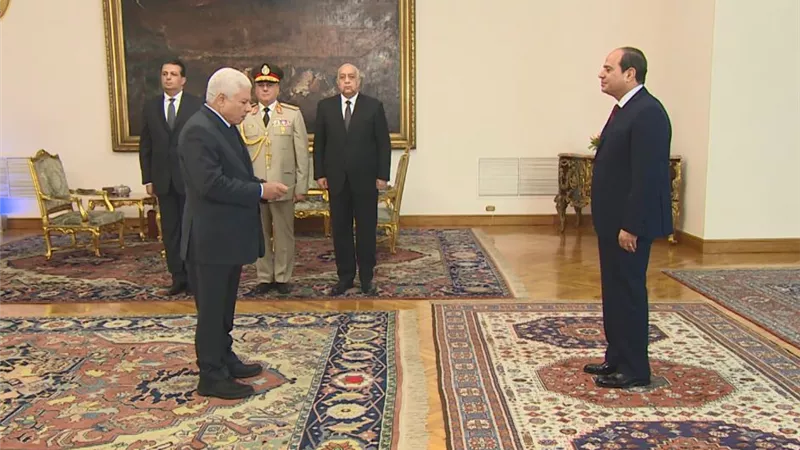 المستشار عبدالله عصر يؤدي اليمين الدستورية رئيسا لمحكمة النقض