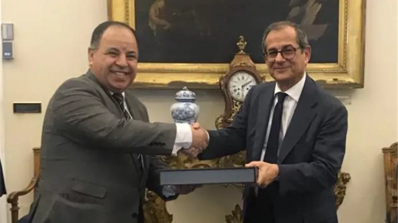 وزير المالية يبحث مع نظيره الإيطالي تعزيز الشراكة بين البلدين