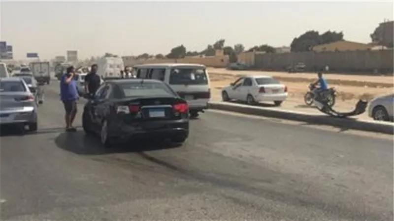 مصرع طفلين وإصابة الام فى حادث سير بالبدرشين