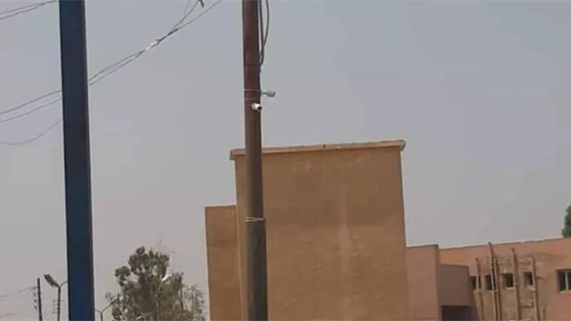 تركيب كاميرات مراقبة علي مساحة 3 الاف م بسوق برقاش للجمال