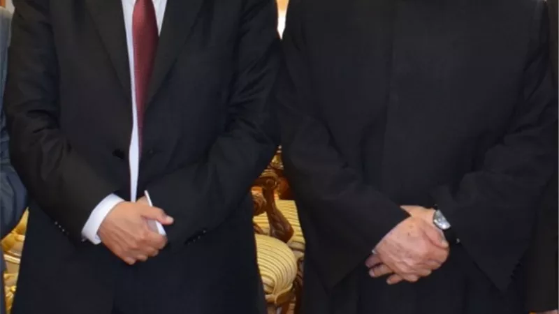 مفتي الجمهورية يهنئ رئيس هيئة النيابة الإدارية بمنصبه الجديد