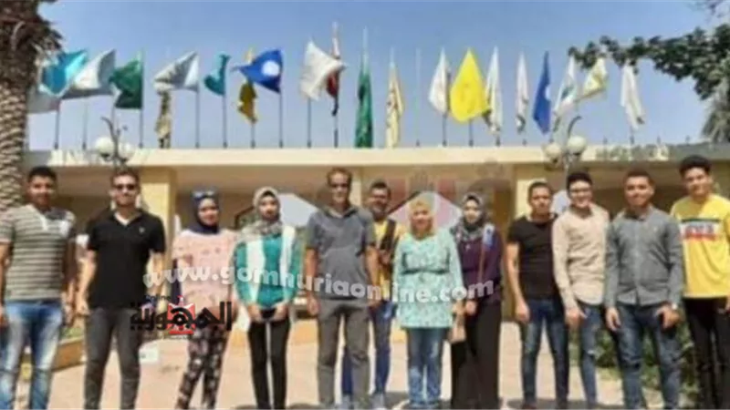 طلاب جامعة الوادى الجديد يشاركون معسكر الفوج الأول لإعداد القادة بحلوان
