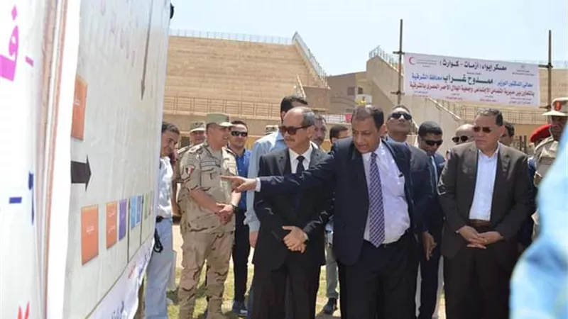 تضامن الشرقية تقيم تجربة حية لإيواء ضحايا زلزال مدمر .. والمحافظ يشيد بالاستعدادات