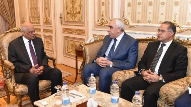 عبدالعال يستقبل السفير العراقى الجديد بجمهورية مصر العربية