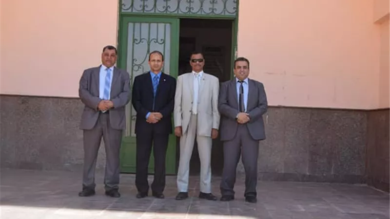 صور ...لجنة من الأعلى للجامعات تزور ألسن بسوهاج