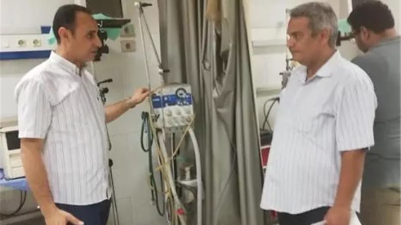 وكيل وزارة الصحة يفاجىء مستشفى البلينا بعد منتصف الليل