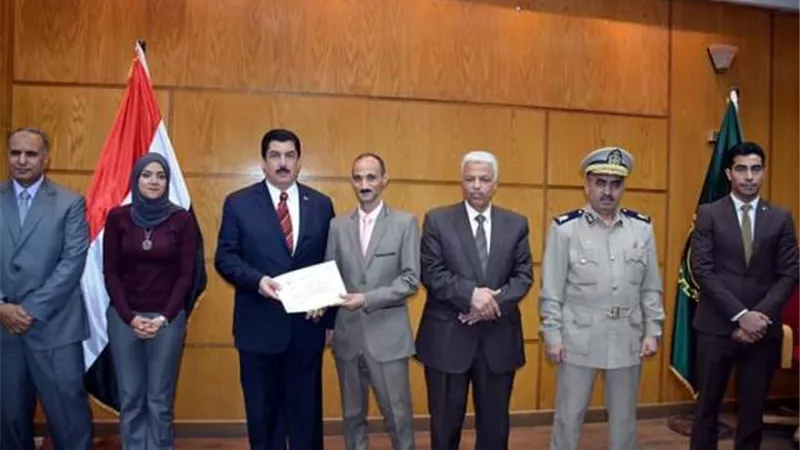 محافظ القليوبية يكرم الشئون القانونية بتعليم القليوبية