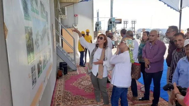 وزيرة البيئة تفقدت مصنع تدوير المخلفات بالغردقة