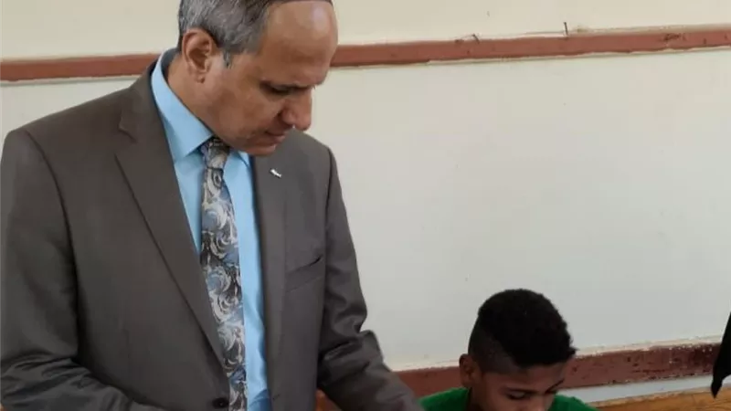 وكيل تعليم الفيوم يتابع امتحانات الدور الثاني بالفيوم