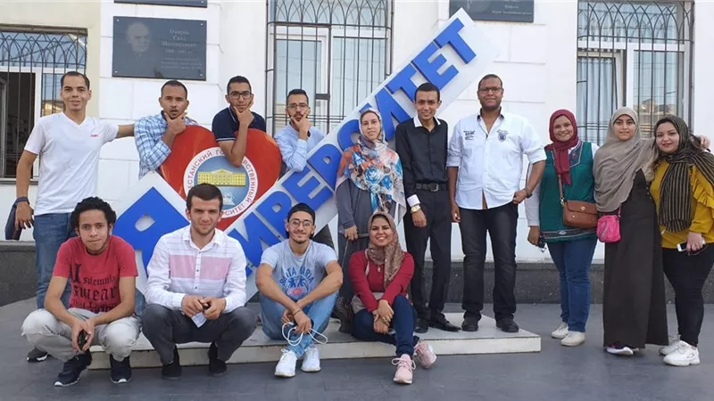 جامعة داغستان الروسية تستضيف وفد طلابي من جامعة أسيوط