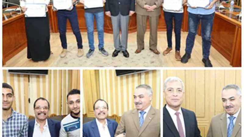 المحافظ يكرم أوائل الثانوية العامة والدبلومات الفنية علي مستوي الجمهورية من أبناء المنوفية.. صـــور