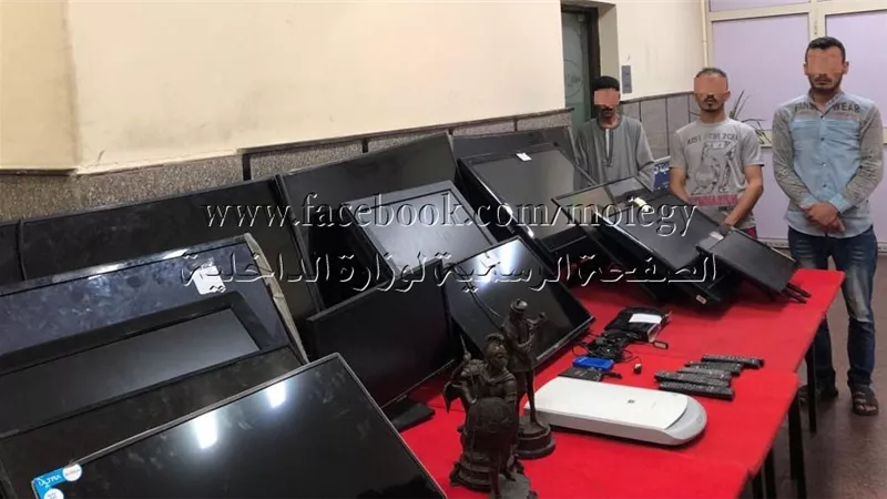 ضبط مرتكبى واقعة سرقة أجهزة كهربائية من إحدى الفيلات بالشيخ زايد