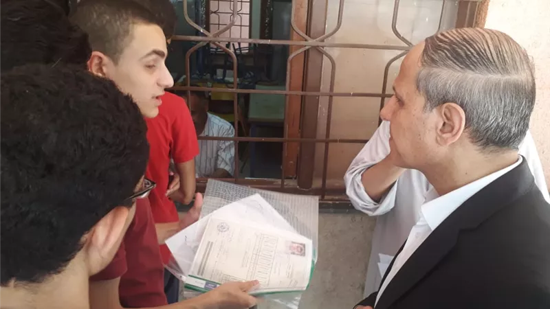 وكيل تعليم الفيوم يتابع تظلمات الثانوية العامة