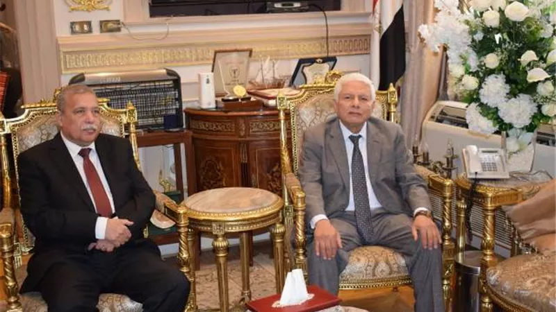 المنشاوى يهنئ المستشار عبد الله عصر بمناسبة تولي منصبه الجديد رئيساً لمحكمة النقض