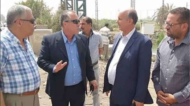 الرى تطمئن على وصول المياه لنهايات الترع بيور سعيد