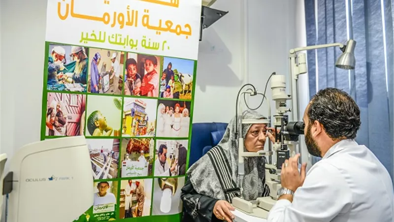 قافلة علاجية من جمعية الأورمان لأهالى قرية المقربية بقنا