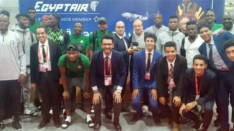 منتخب نيجيريا يغادر القاهرة بعد الفوز بالمركز الثالث بطولة الأمم الإفريقية