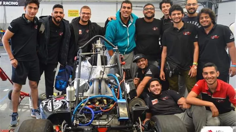 فربق سباقات هندسة عين شمس يبدأ مشاركته في مسابقة Formula Student