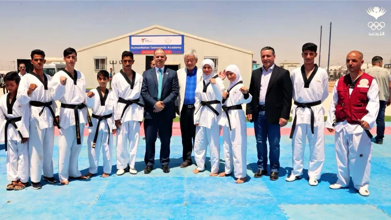 الأردن تنظم احتفالية لاختيار بطل تايكوندو من مخيم الزرقاء للمشاركة في أولمبياد طوكيو ٢٠٢٠