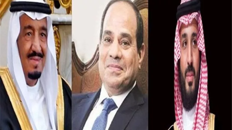خادم الحرمين الشريفين وولي العهد يهنئان السيسي بذكرى ثورة 23 يوليو