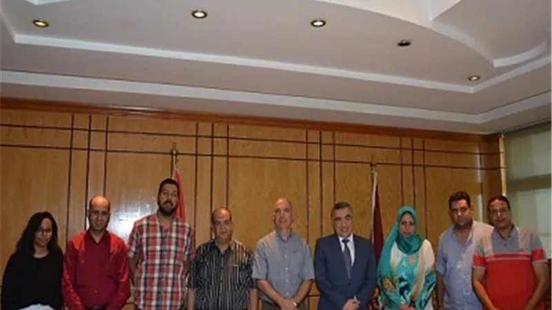 اجتماع لجنة تقييم مشروع استدامة النقل بجامعة الفيوم