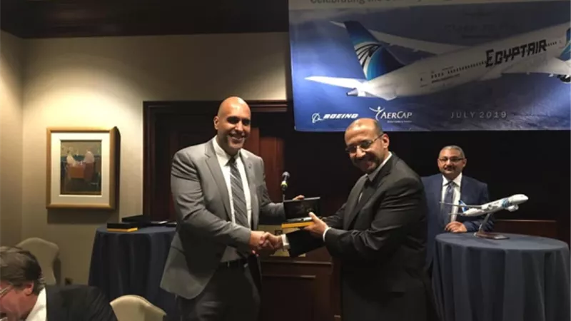 مصر للطيران تحتفل باستلام طائرة الاحلام الخامسة