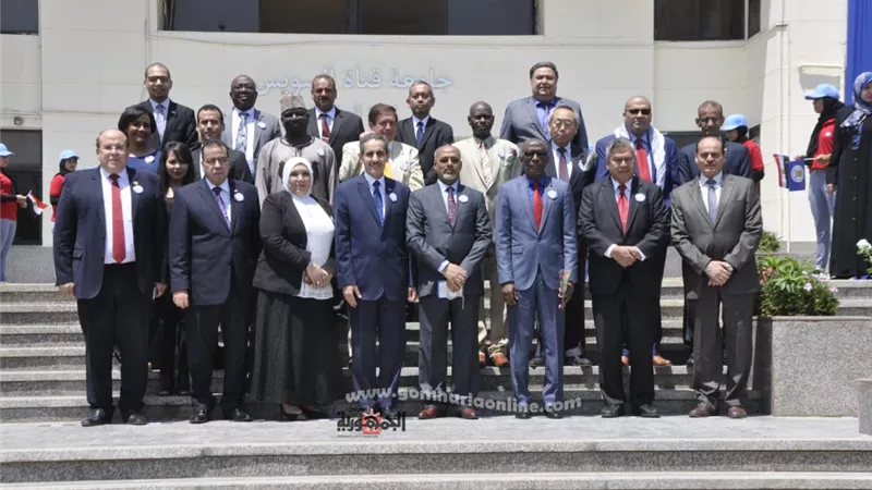 جامعة القناة تحتفل بطلابها الوافدين بحضور سفراء الدول