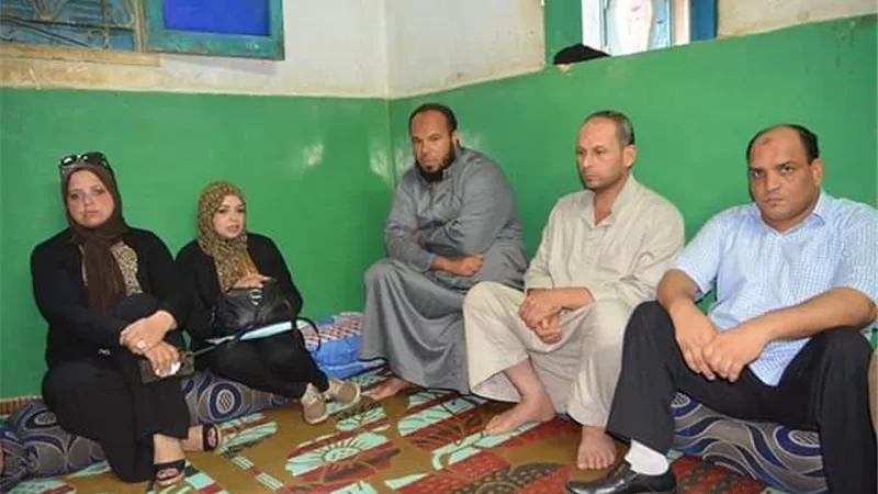 رئيس مجلس مدينة القناطر تعزي في غريق الثانوية الأزهرية بقريته