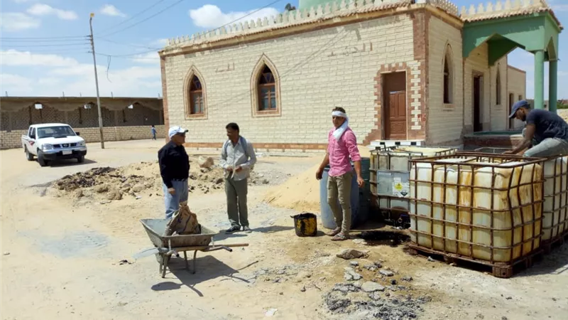 سرعة الانتهاء من اعمال الصرف الصحى ببئر العبد