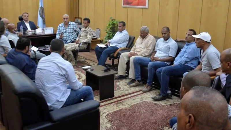 خطة تطوير الكورنيش على مائدة نائب محافظ الأقصر بحضور الجهات المعنية