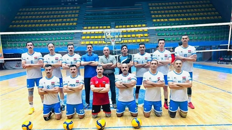 منتخب العراق يواصل استعداداته للبطولة العربية العسكرية للطائرة