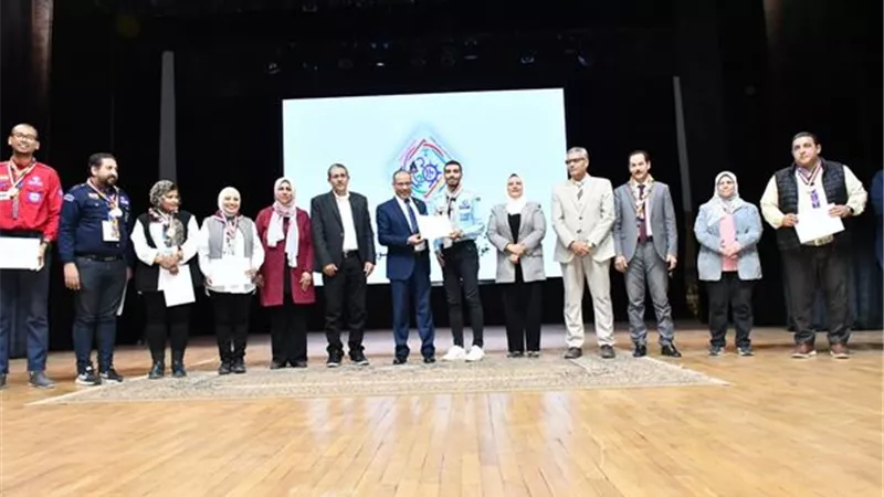 ختام المهرجان الكشفي والإرشادي بجامعة القناة..صور