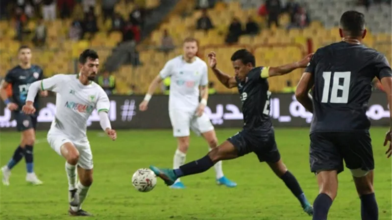 المصرى يتقدم على الزمالك بهدف نظيف فى الشوط الاول