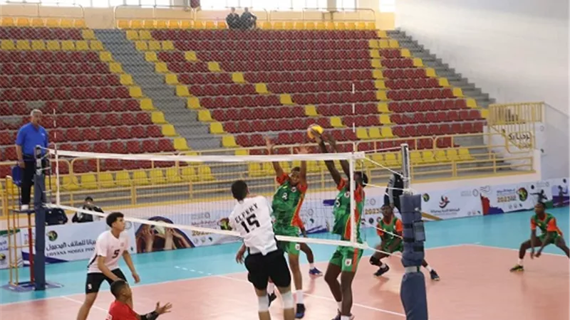 منتخب الطائرة يهزم الكاميرون فى بطولة أفريقيا للناشئين