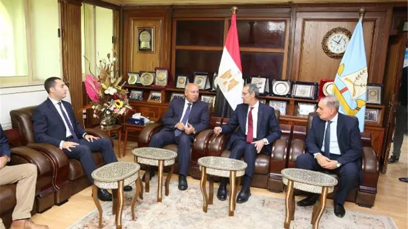 محافظ كفرالشيخ يستقبل وزيرا النقل والاتصالات وتكنولوجيا المعلومات