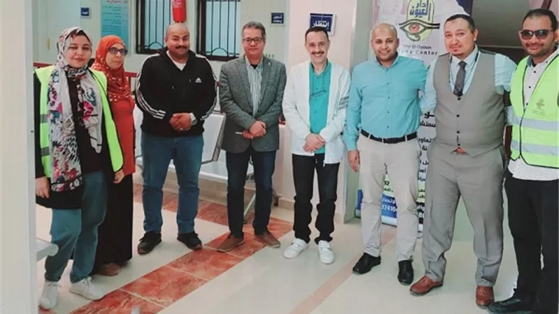 جهاز قنا الجديدة يشارك في تنظيم قافلة طبية مجانية