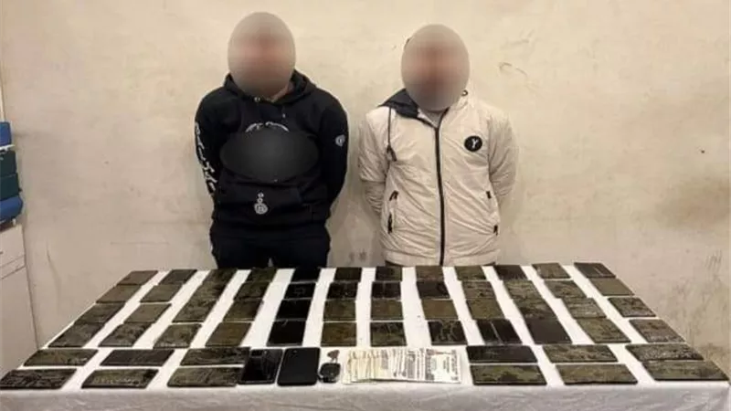 ضبط 6 كيلو حشيش بحوزة شخصين بالقاهرة