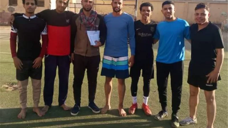 فوز فريق النجوم على فريق الفراعنة بمركز شباب ريدة بالمنيا