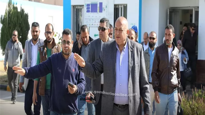 رئيس مياه المنيا يتفقد محطة مياه سلطانة ومحطة البرجاية