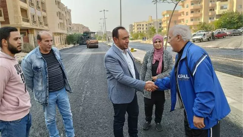 رئيس جهاز الشروق يتابع أحدث مشروعات تنسسق المواقع والطرق.. بالصور