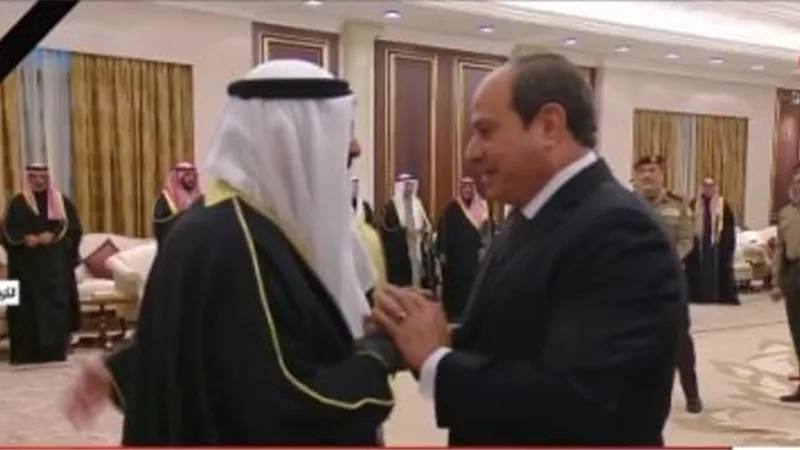 الرئيس يلتقي الشيخ مشعل الأحمد الصباح أمير الكويت الجديد ويُعرب عن خالص التمنيات له بالتوفيق والسداد