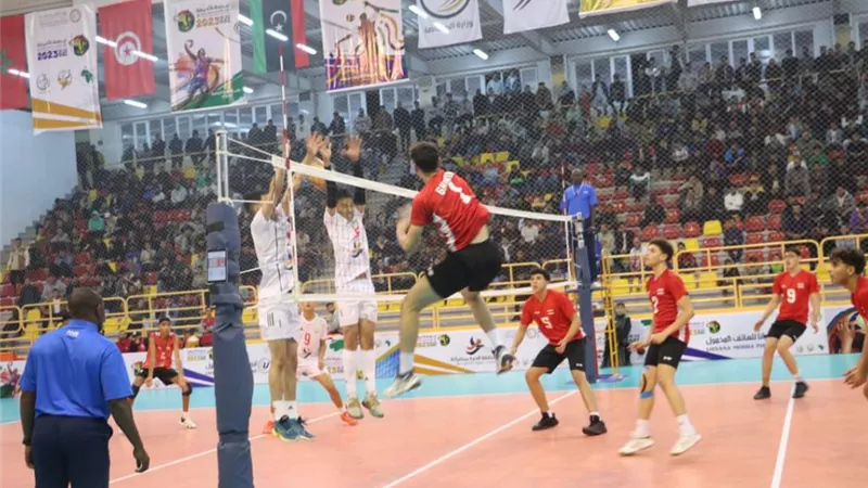 مصر تلتقي الكاميرون ينصف نهائي أفريقيا لناشئي الطائرة بليبيا