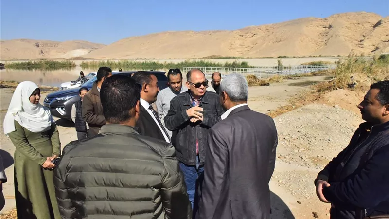 محافظ أسيوط يتفقد أعمال توسعات محطة معالجة الصرف الصحي بالحبايشة
