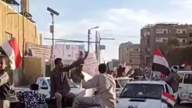 أسوان تحتفل بفوز الرئيس عبد الفتاح السيسى لفترة رئاسية جديدة